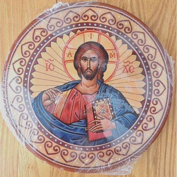 New Sealed Monastery Icons Windows Into Heaven Religious Plaque Icon Jesus 11" - Picture 1 of 4